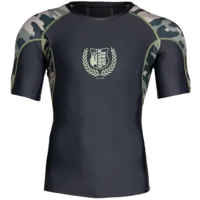 CYPRESS RASHGUARD SHORT SLEEVES - ARMY GREEN CAMO