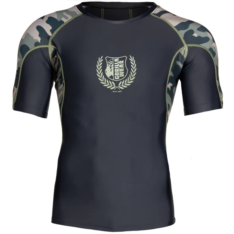 CYPRESS RASHGUARD SHORT SLEEVES - ARMY GREEN CAMO