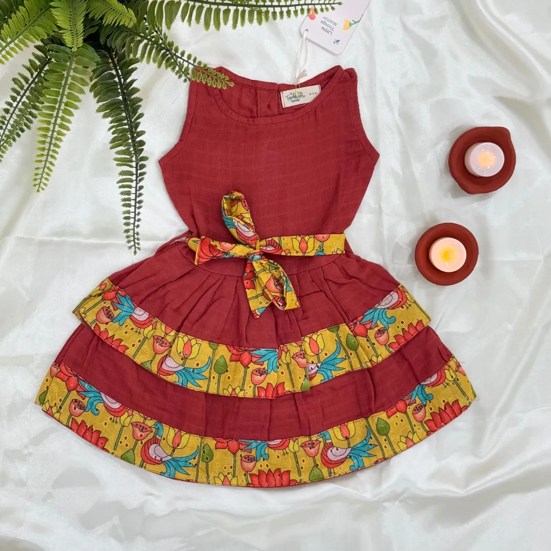 Daisy Dazzle - Ethnic two-layer frock