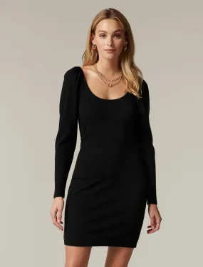 Dallas Scoop Neck Rib Mini Dress