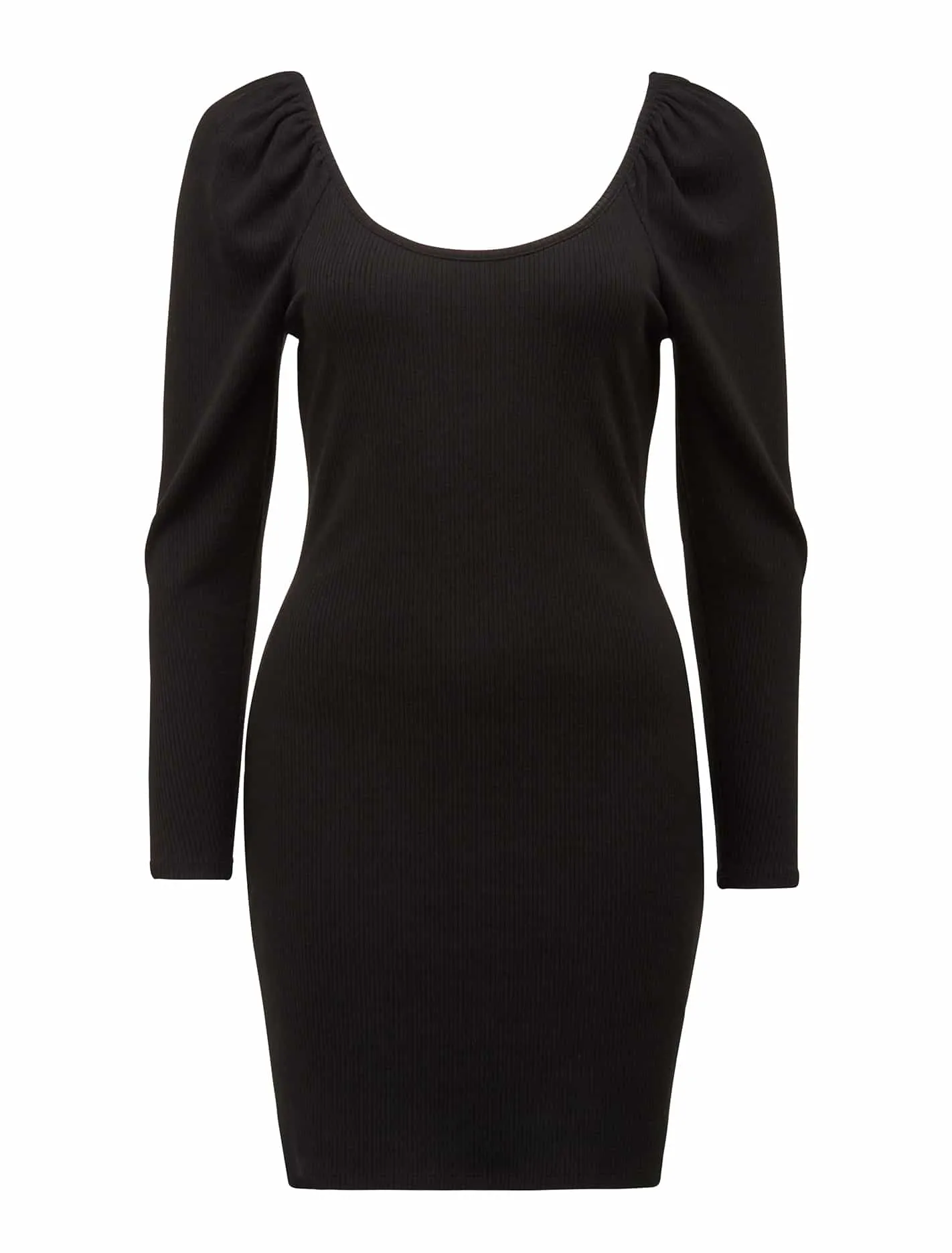 Dallas Scoop Neck Rib Mini Dress