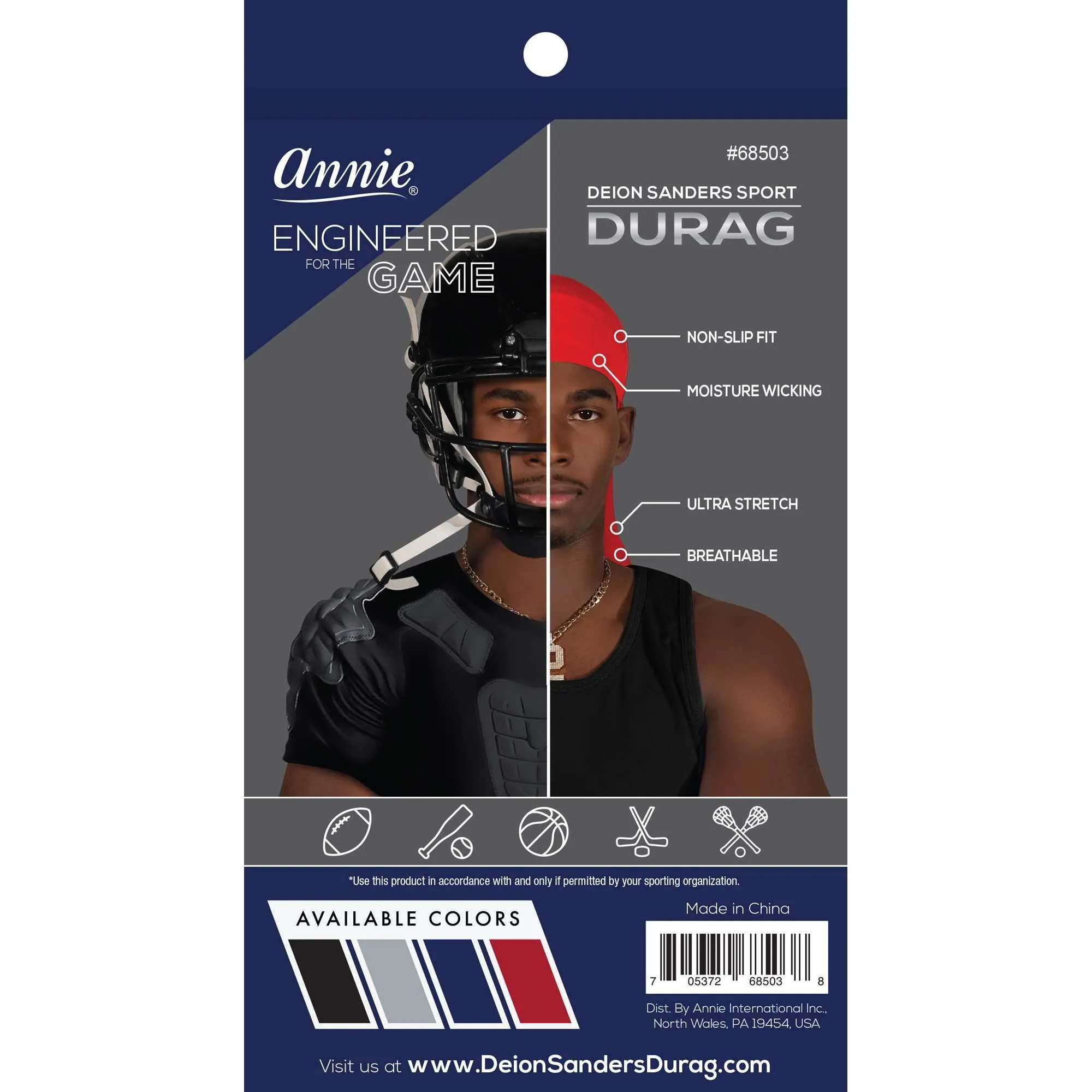 Deion Sanders Sport Durag Blue