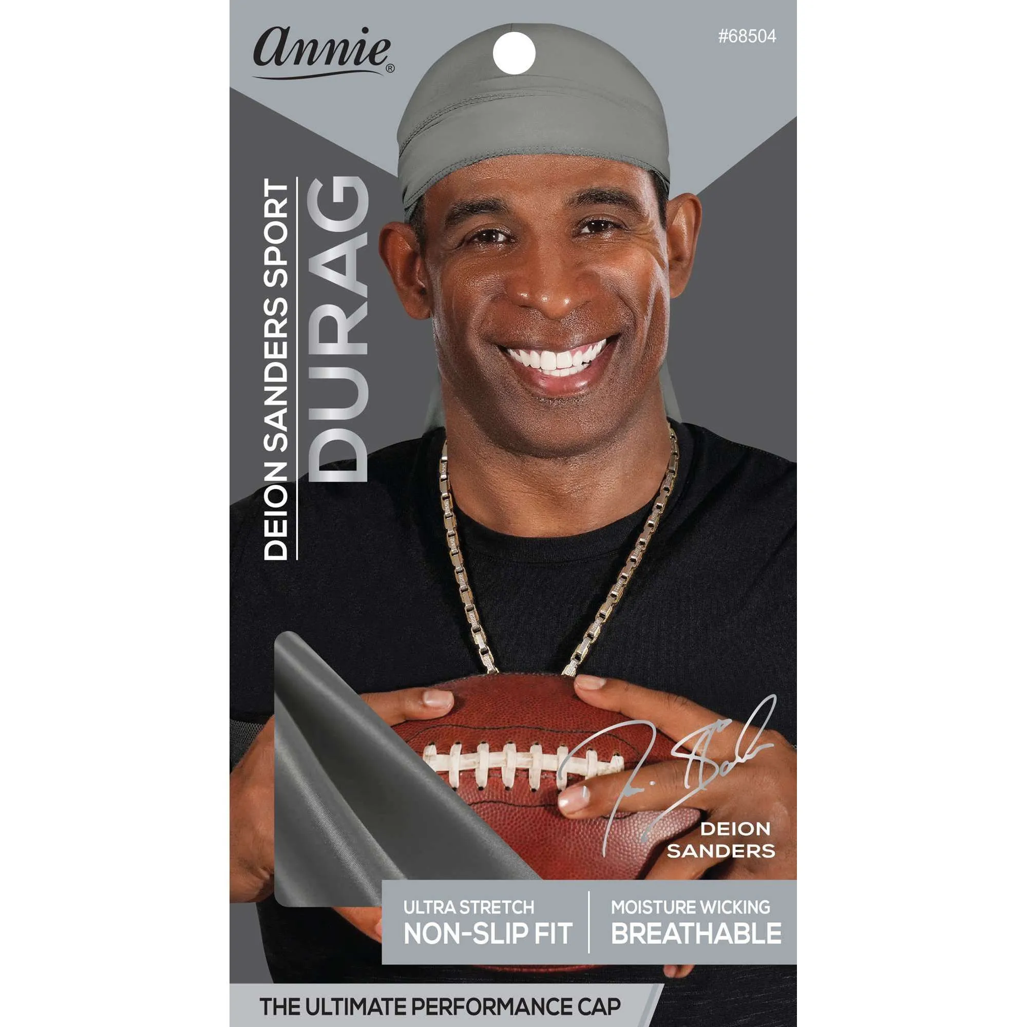 Deion Sanders Sport Durag Grey