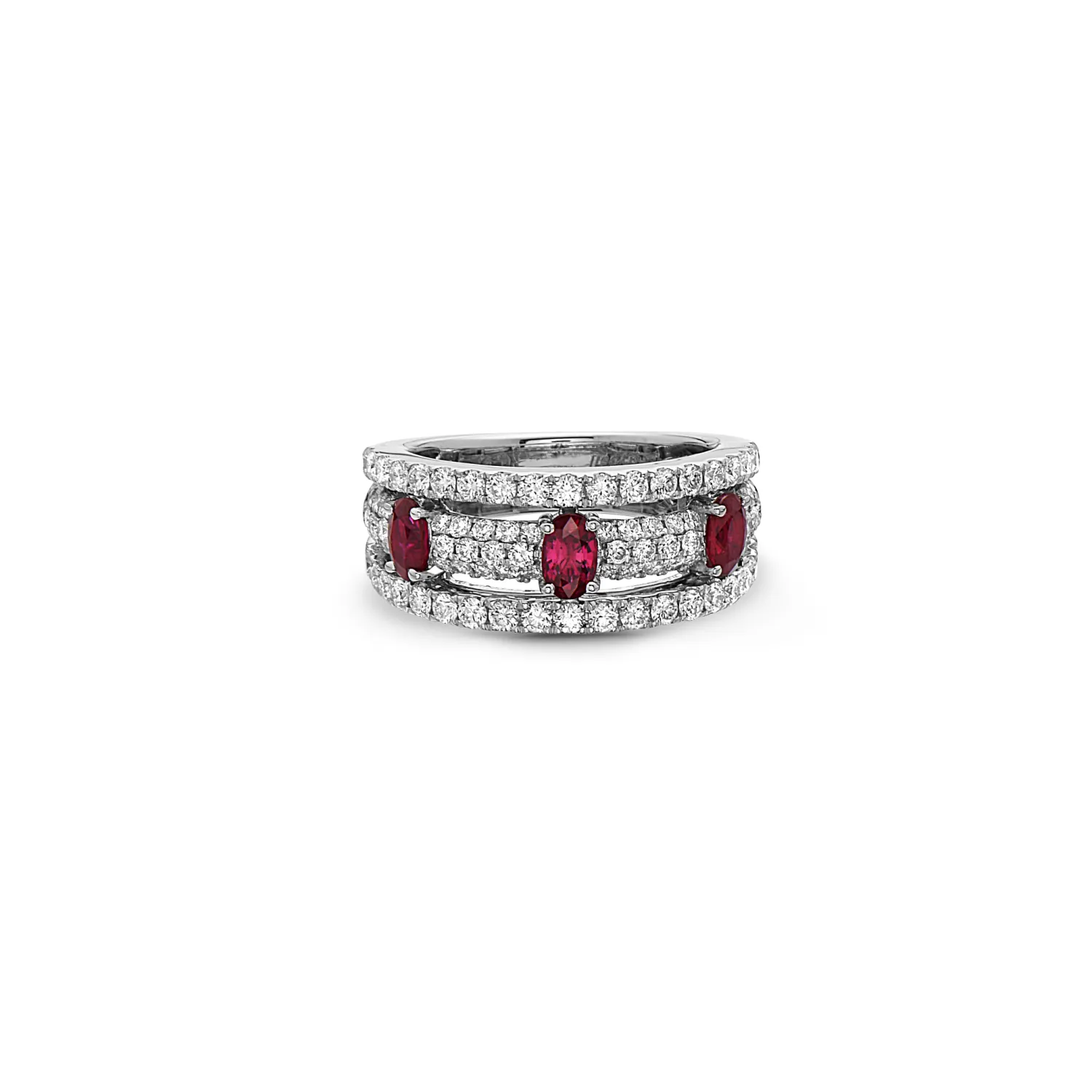 Diamond Tri-Layer Ring