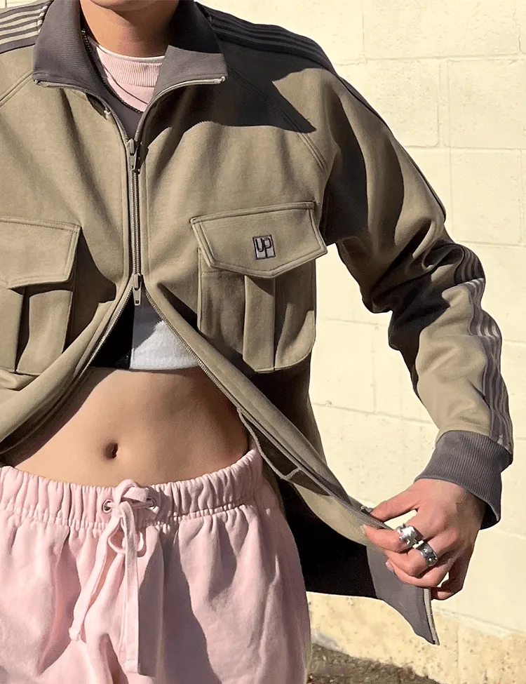 Double pocket track jacket