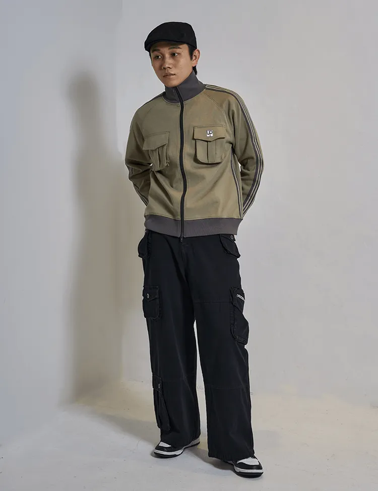 Double pocket track jacket