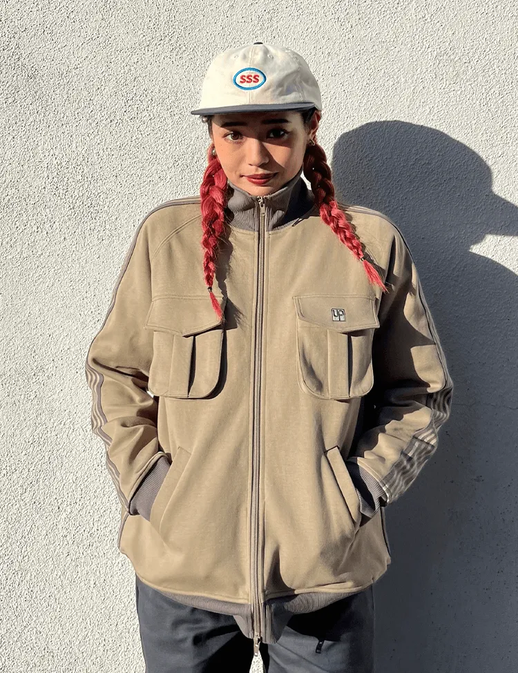 Double pocket track jacket