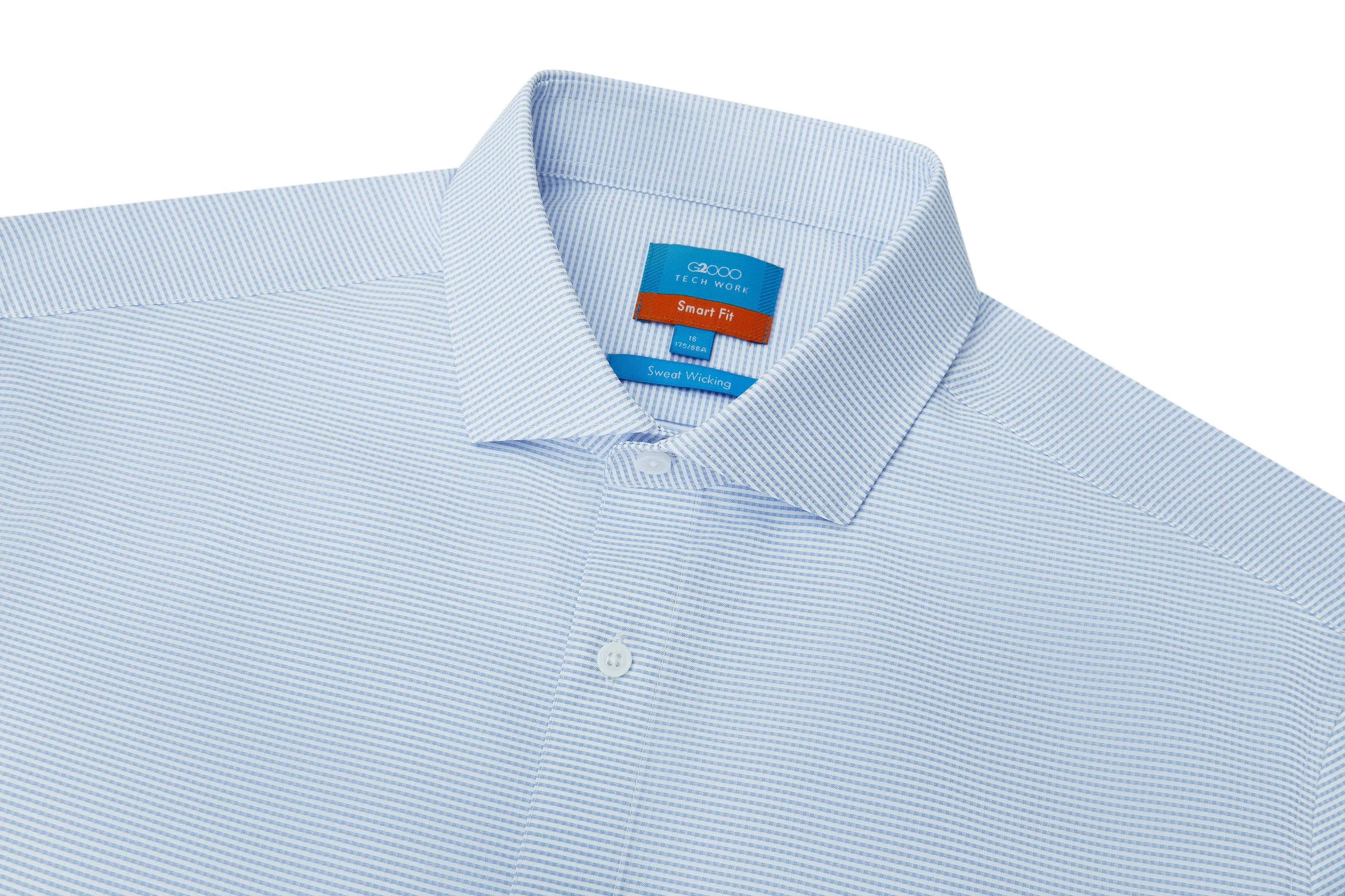Dry Sweat-Wicking  Polyester Poplin Dress Shirt