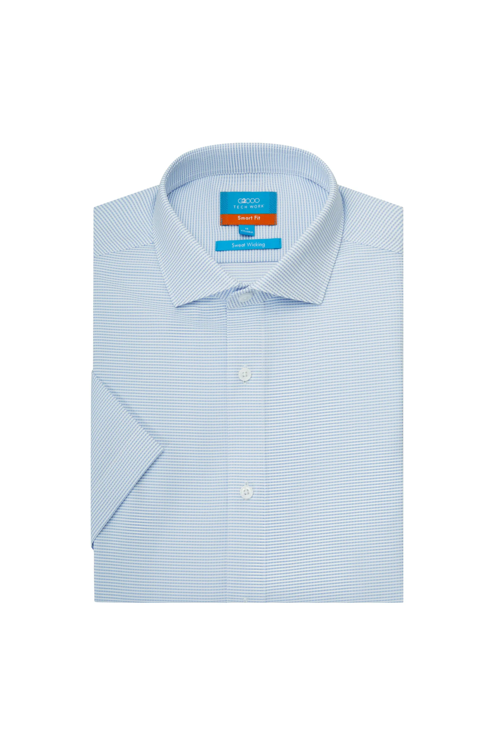 Dry Sweat-Wicking  Polyester Poplin Dress Shirt