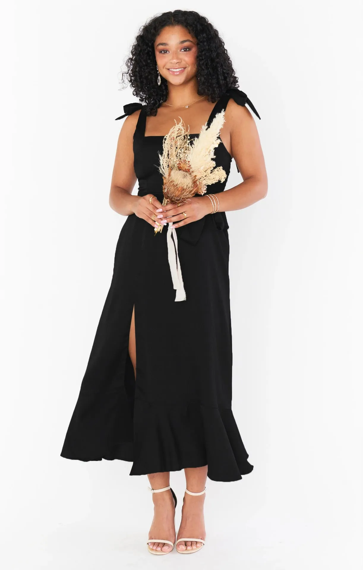 Elegant and Stylish Commuter Split French-style Maxi Dress