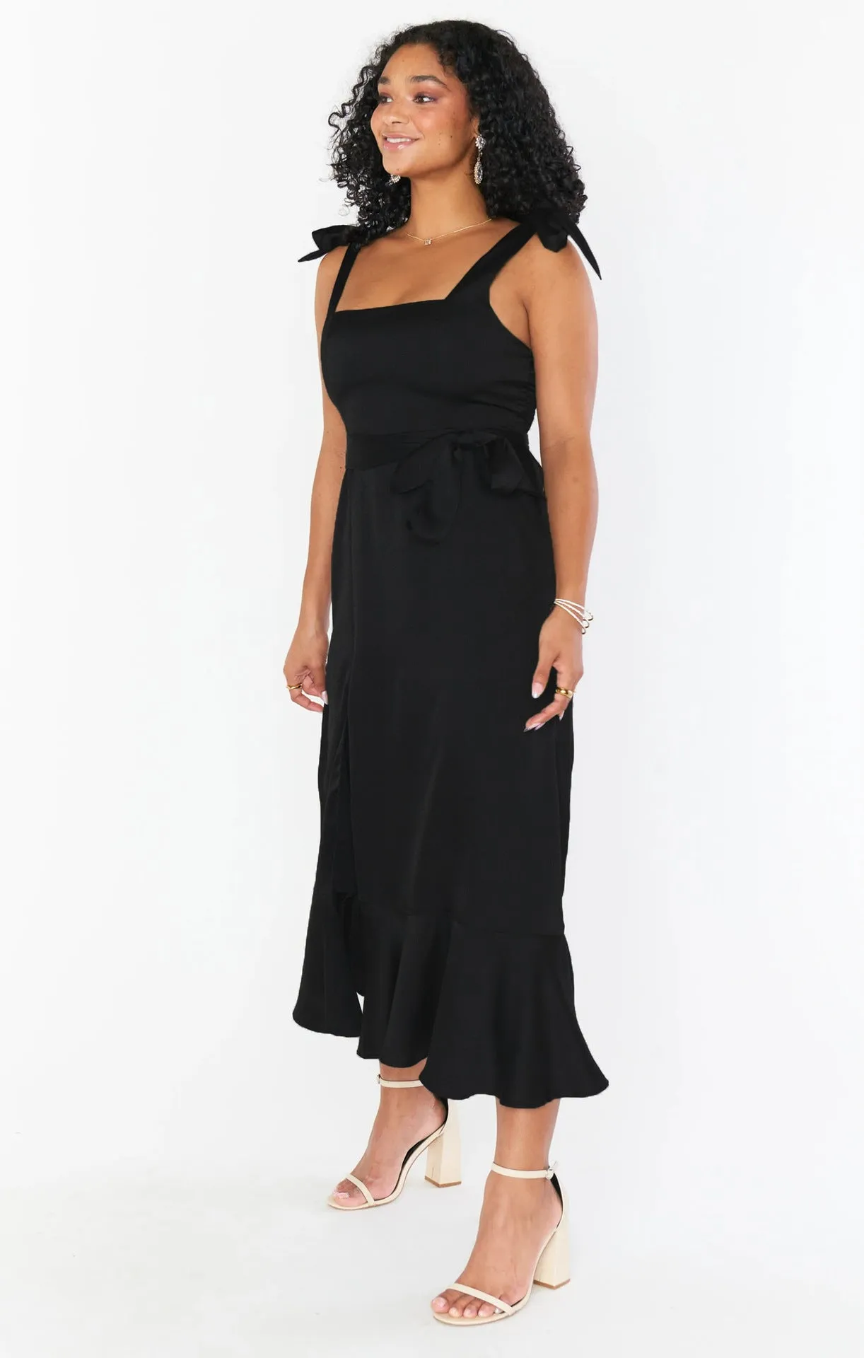 Elegant and Stylish Commuter Split French-style Maxi Dress
