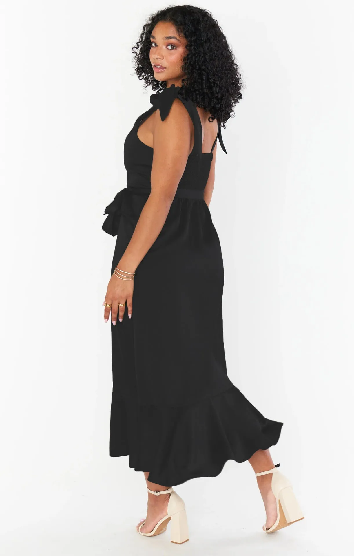 Elegant and Stylish Commuter Split French-style Maxi Dress
