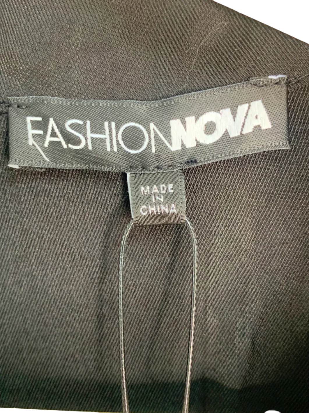 Fashion Nova Black Leah Embellished Mini Shirt Dress XS