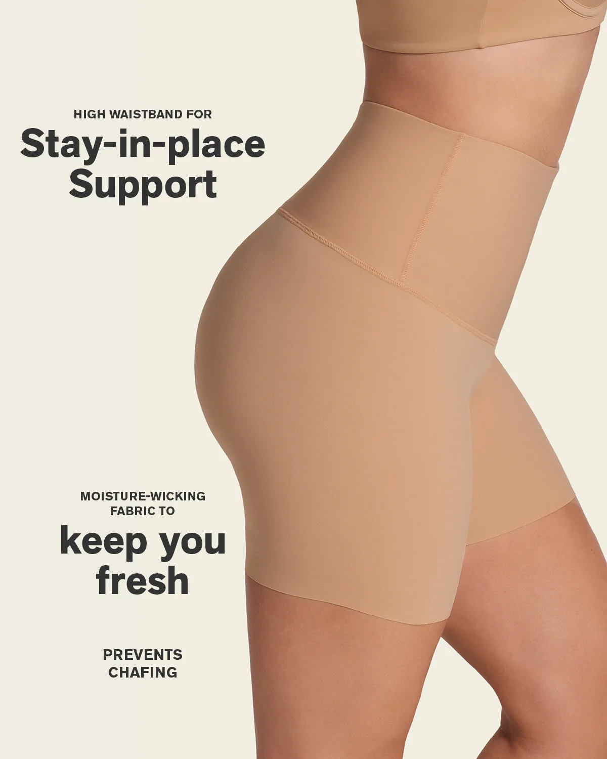 Firm High-Waisted Shaper Slip Short