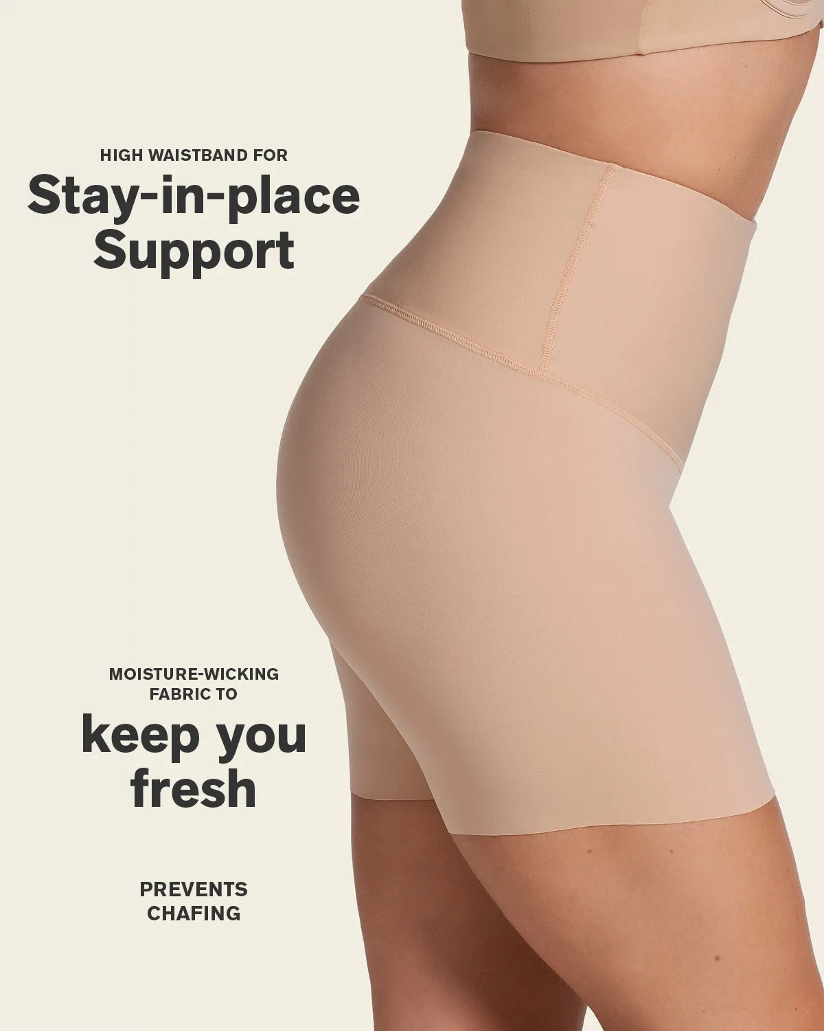 Firm High-Waisted Shaper Slip Short