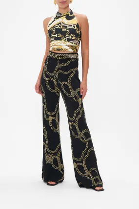 FLARED JACQUARD KNIT PANT JEALOUSY AND JEWELS