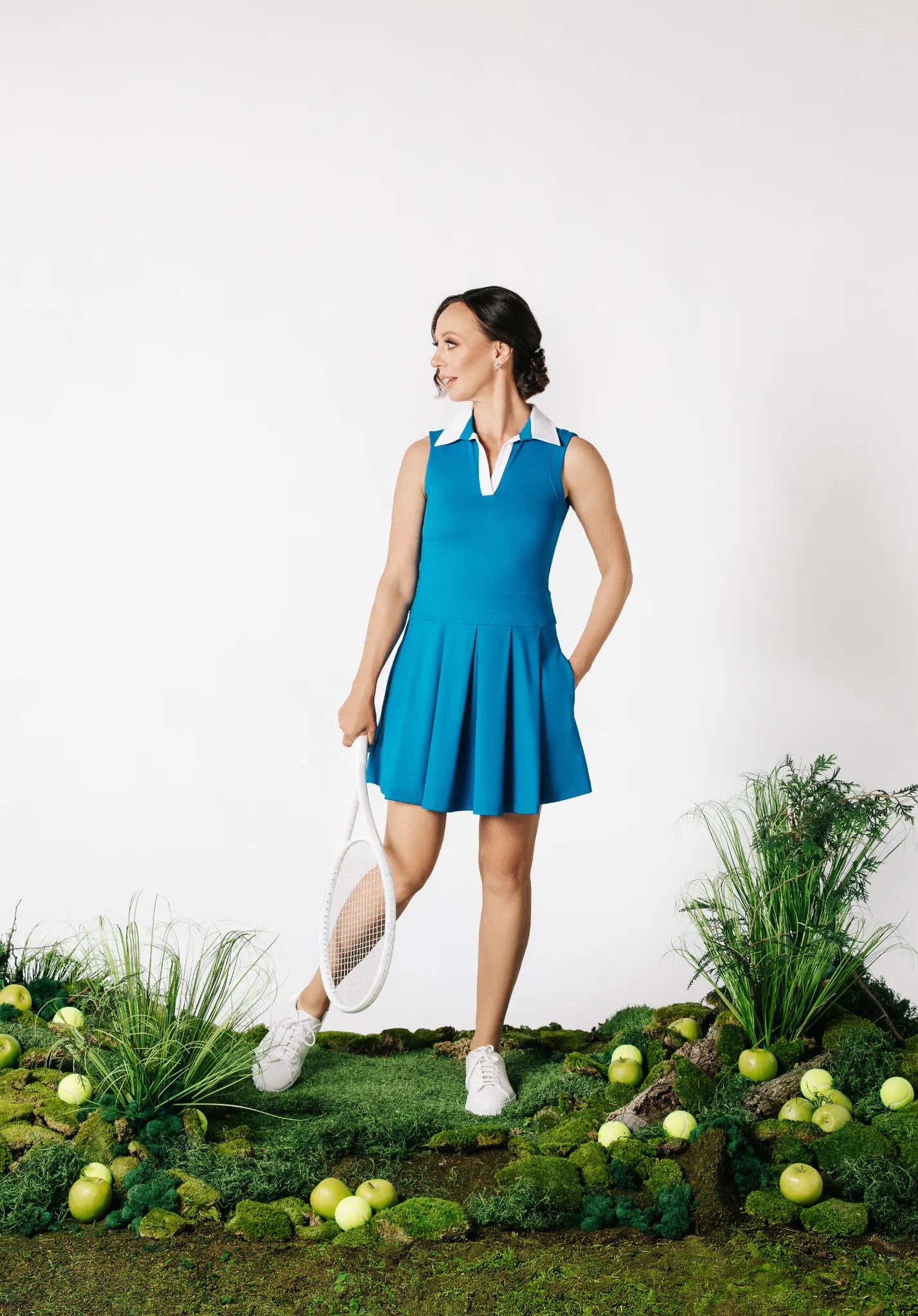 FLORA II DRESS - Navy