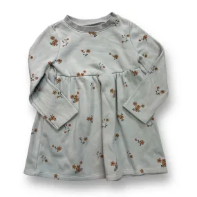 Girls Little Co. Size 3T Light Blue Floral Fleece Lined Comfy Dress