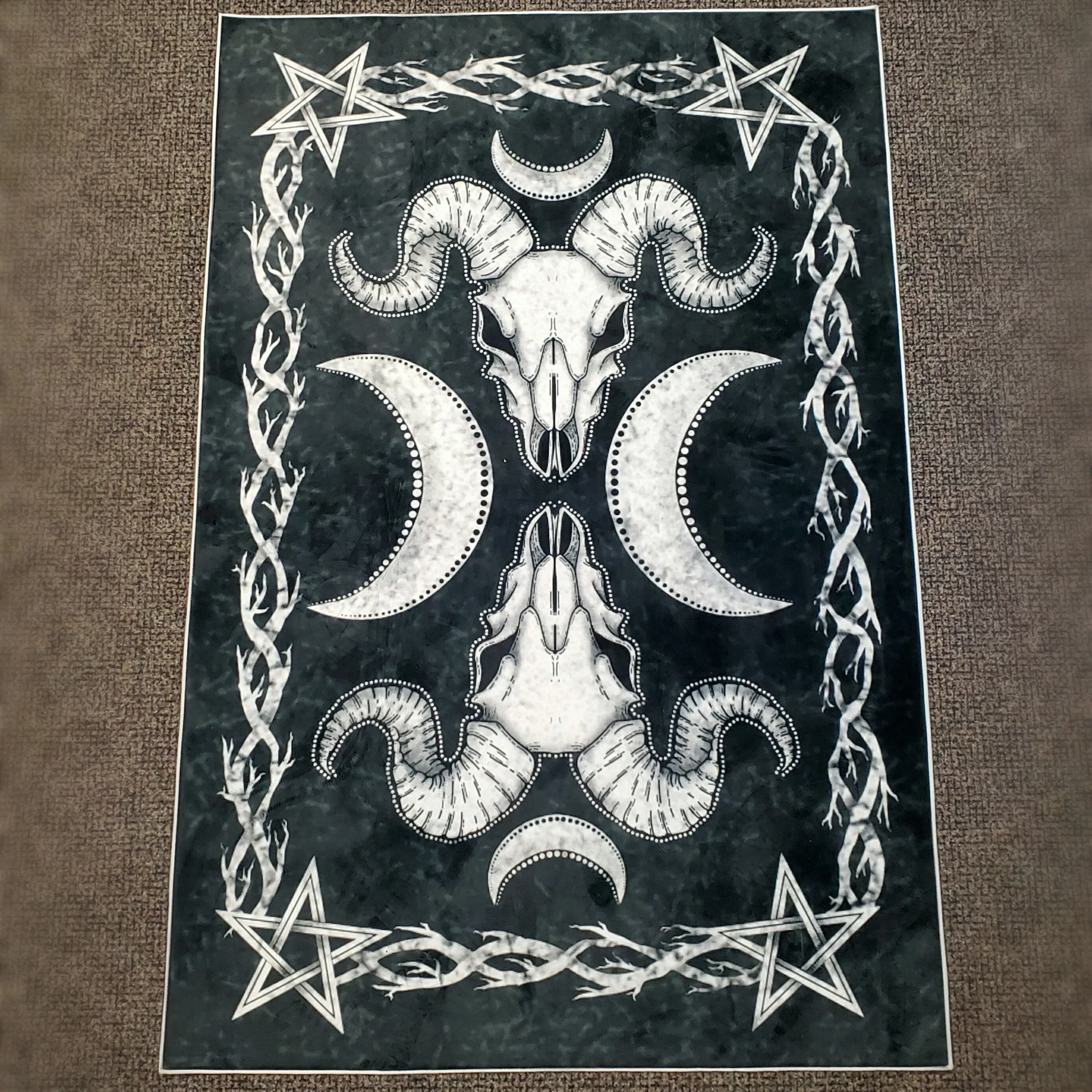 Goat Skull Area Rug