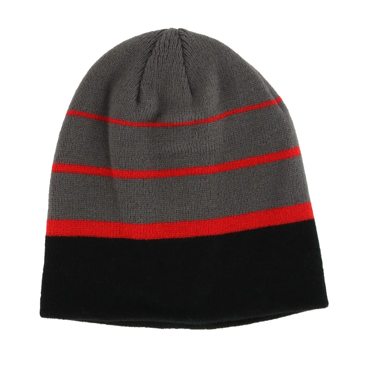 Grand Sierra Kids' 8-12 Striped 2-Piece Winter Beanie and Glove Set