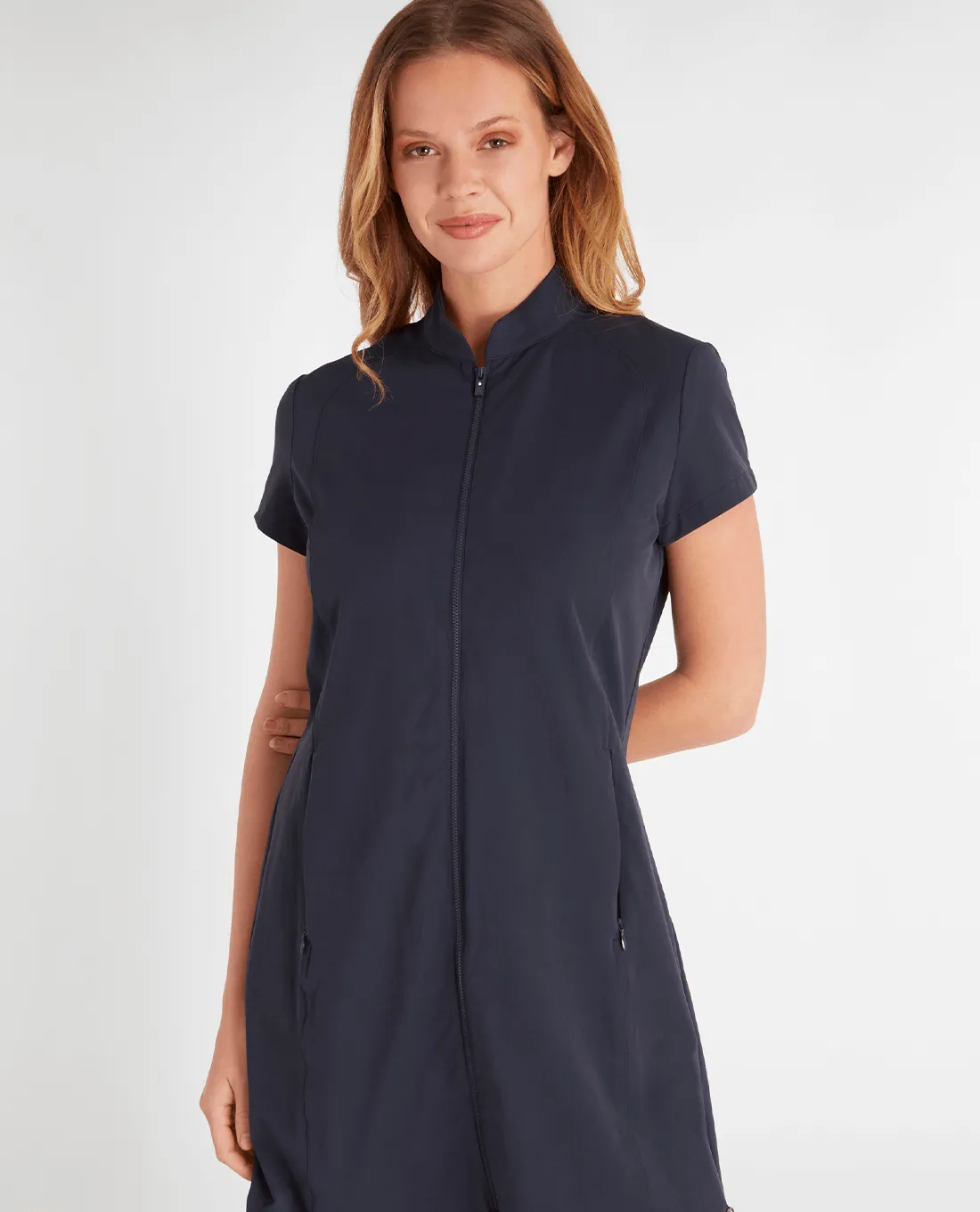 GREEN LAMB Nicolette Cap Sleeve Dress 021 Navy
