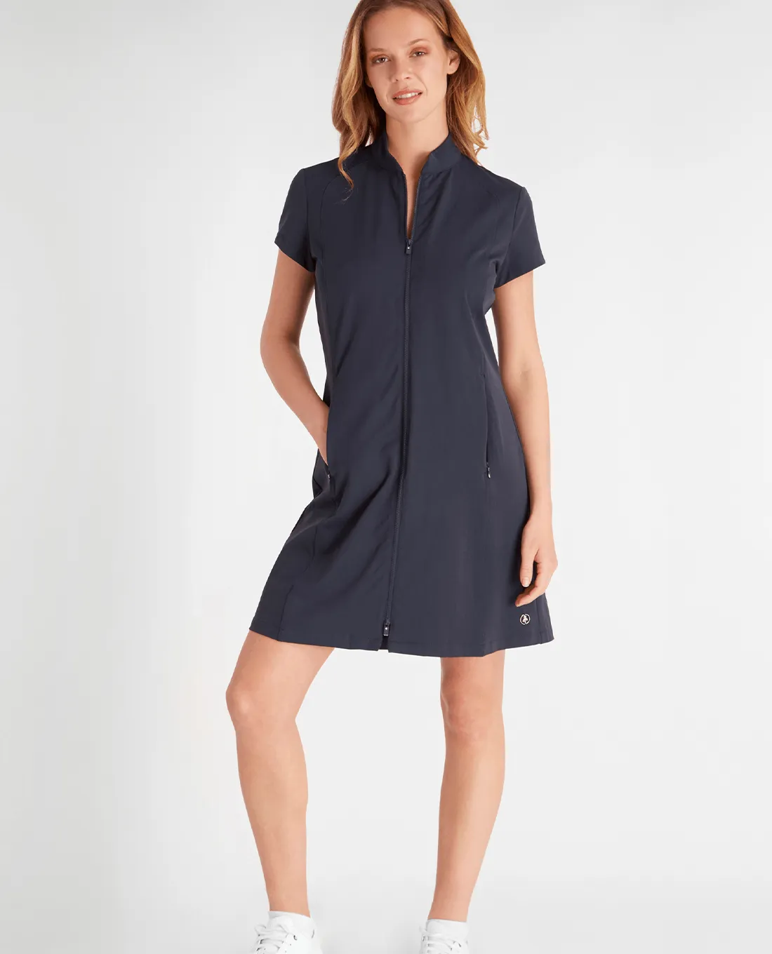 GREEN LAMB Nicolette Cap Sleeve Dress 021 Navy