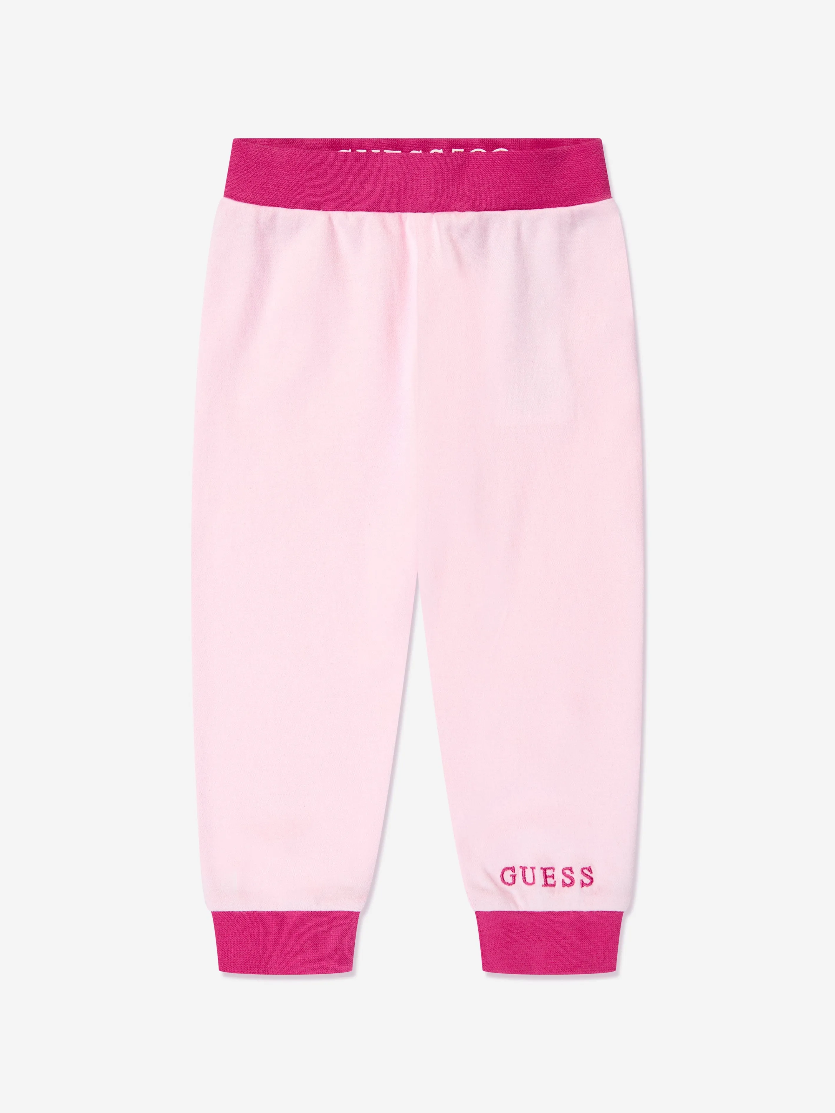 Guess Baby Girls Sweatshirt Pant And Body Set in Pink