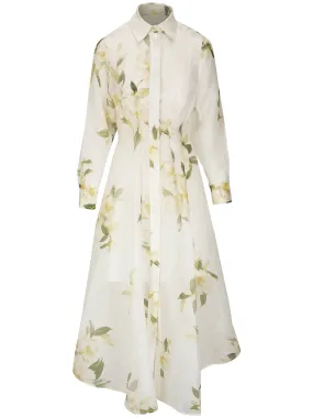Harmony Draped Shirt Dress