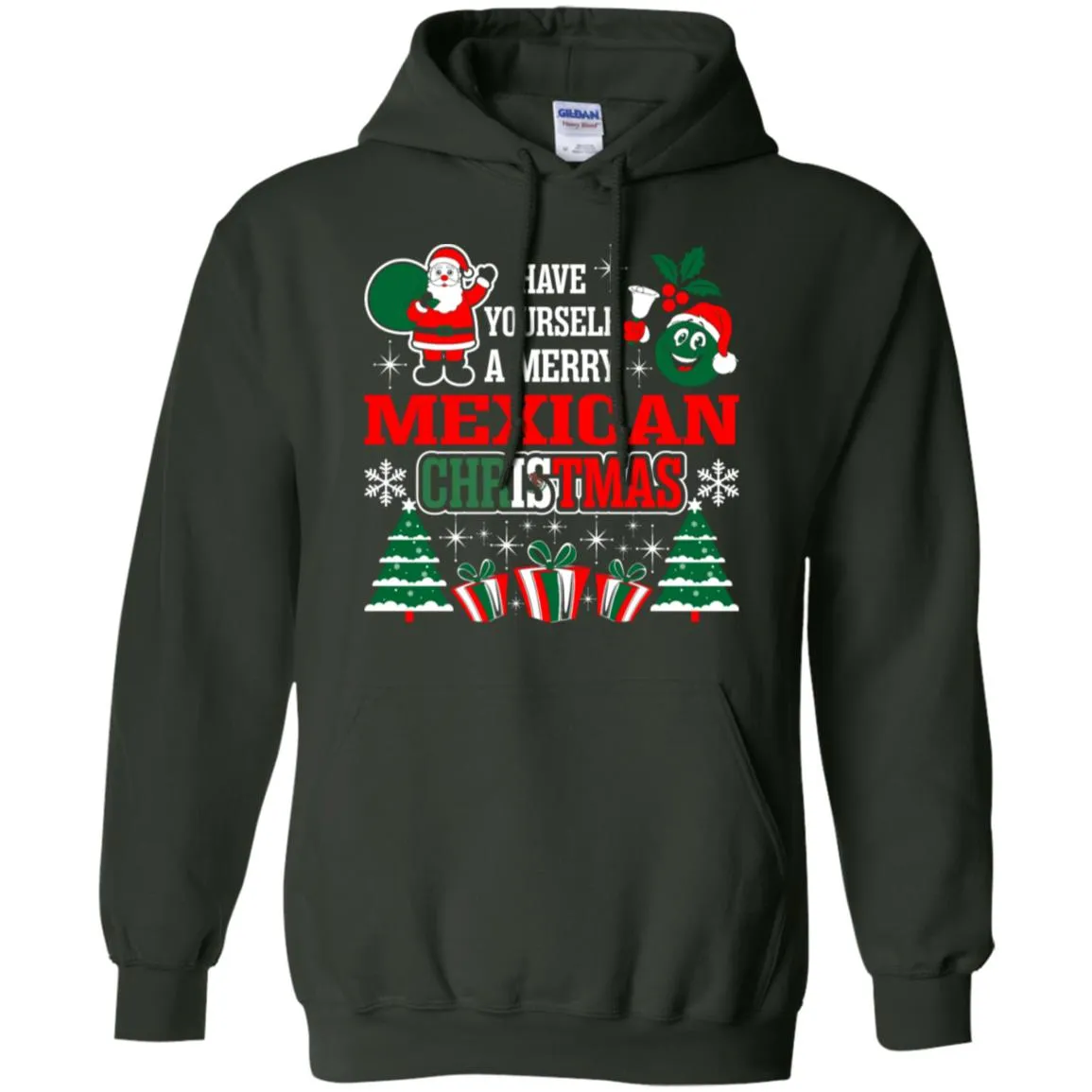 Have Yourself A Merry Mexican Christmas Men Pullover Hoodie