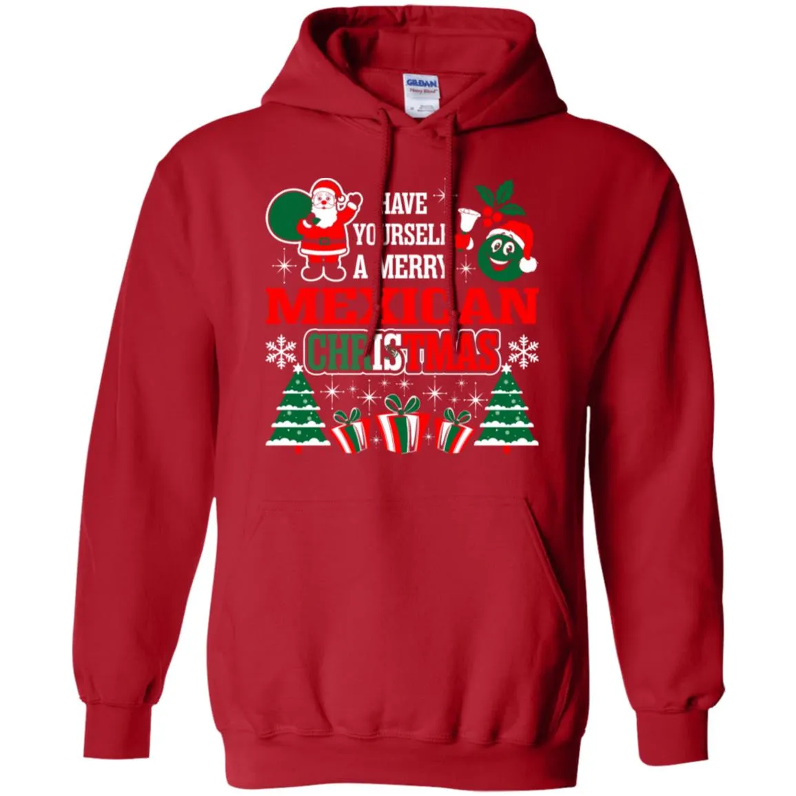 Have Yourself A Merry Mexican Christmas Men Pullover Hoodie