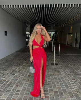 Hello Molly Make Them Stop & Stare Dress Red