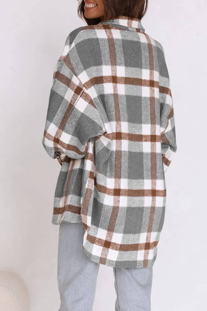 Hot Sale Women's Fall Flannel Plaid Button Down Shirts Jackets (BUY 2 FREE SHIPPING)