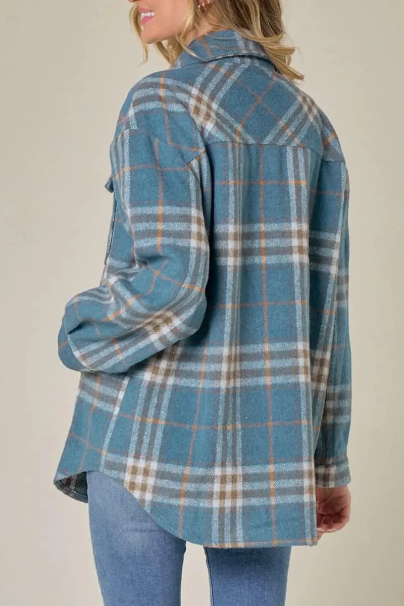 Hot Sale Women's Fall Flannel Plaid Button Down Shirts Jackets (BUY 2 FREE SHIPPING)
