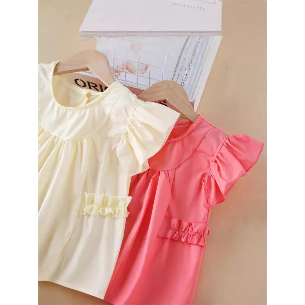 INSTOCK-little girl puff sleeve princess dress