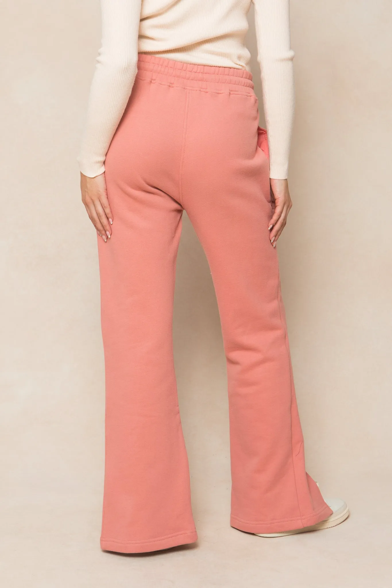 Ivy Flare Sweatpants in Pink