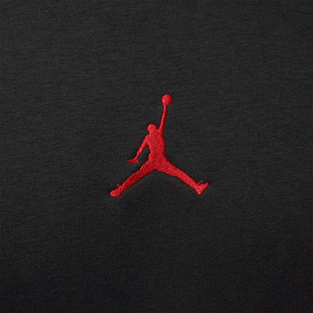 Jordan Brooklyn Fleece Pullover Hoodie 'Off Noir/Gym Red'