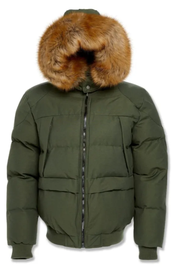 Jordan Craig Cross Bay Bomber Jacket Army Green