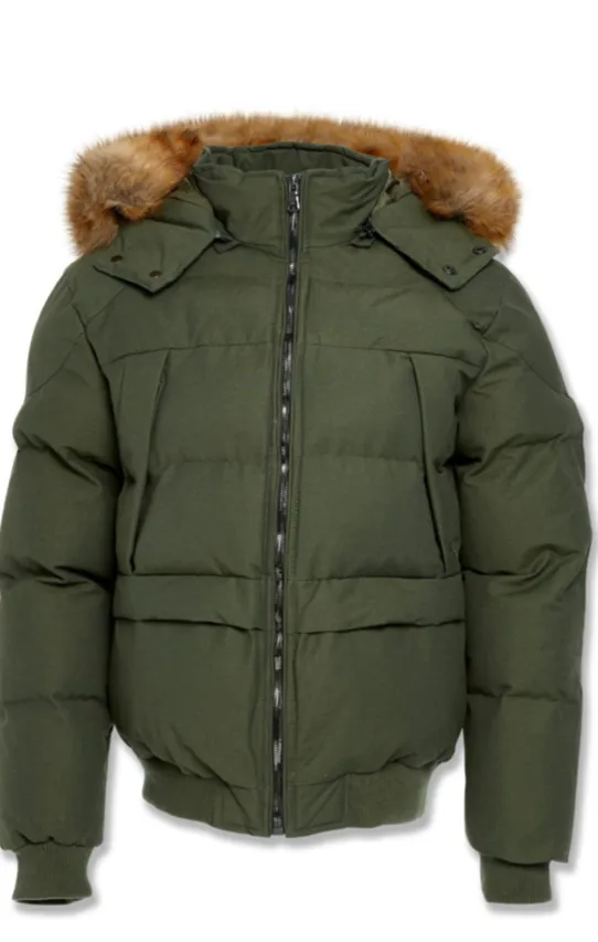 Jordan Craig Cross Bay Bomber Jacket Army Green