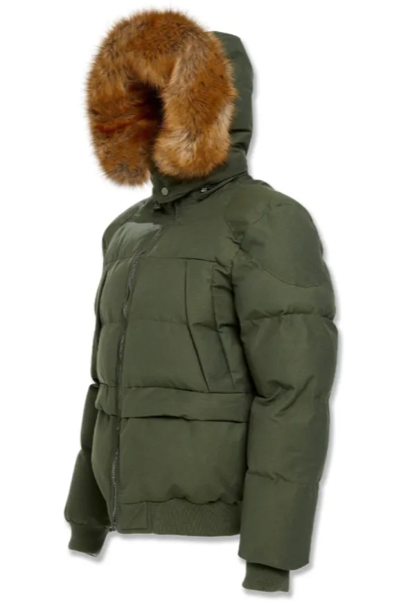 Jordan Craig Cross Bay Bomber Jacket Army Green