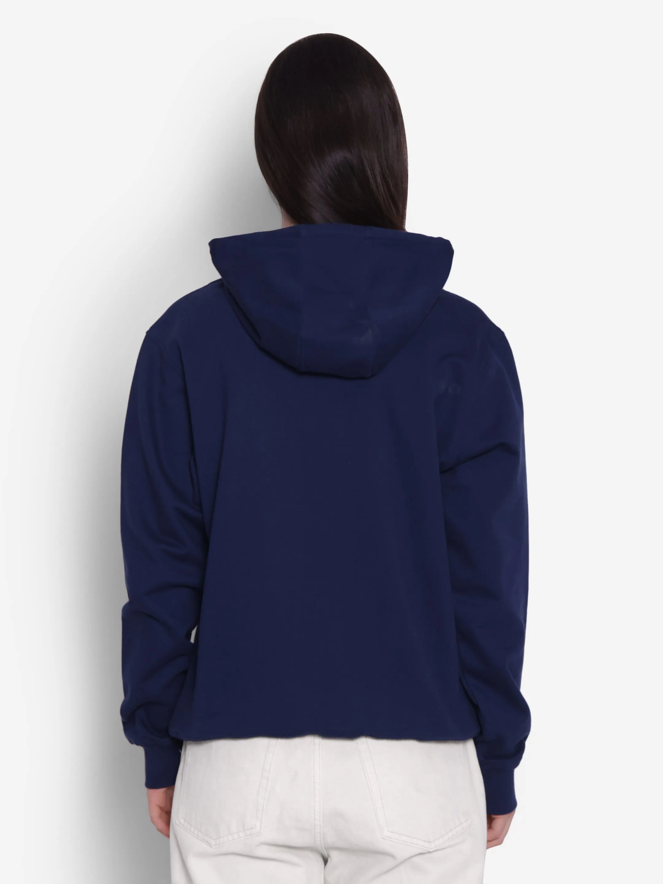 JUMP USA Women Black Solid Hoodie