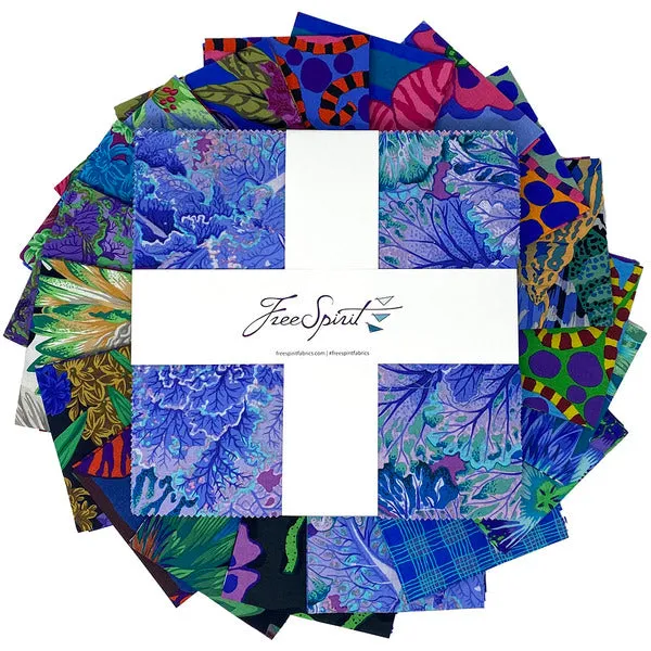 Kaffe Fassett Aug 23 Cool 10" Charm Pack