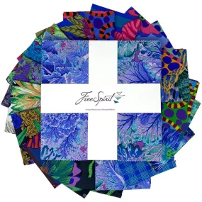 Kaffe Fassett Aug 23 Cool 10" Charm Pack