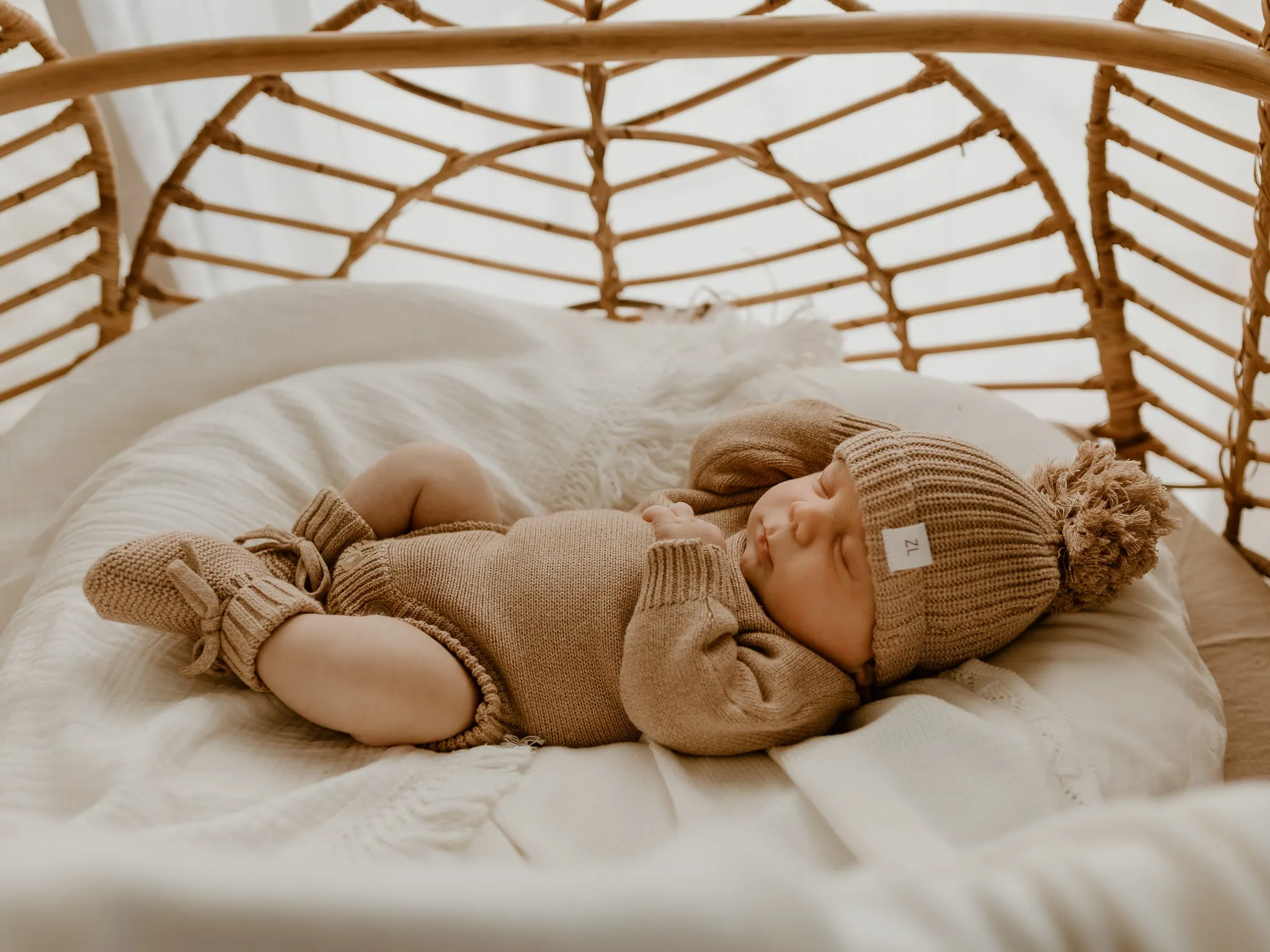 KNIT BEANIE "FAWN"