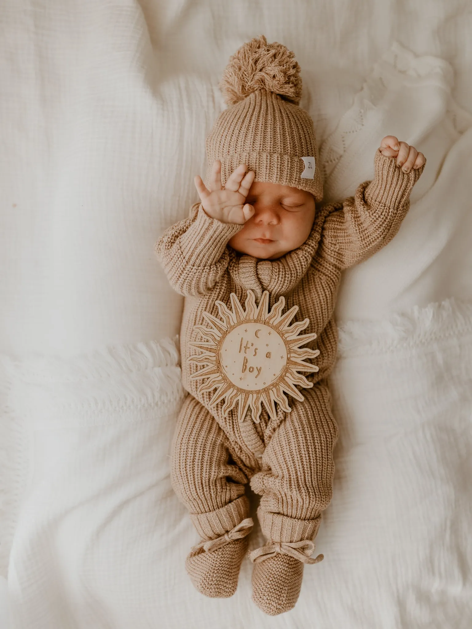 KNIT BEANIE "FAWN"