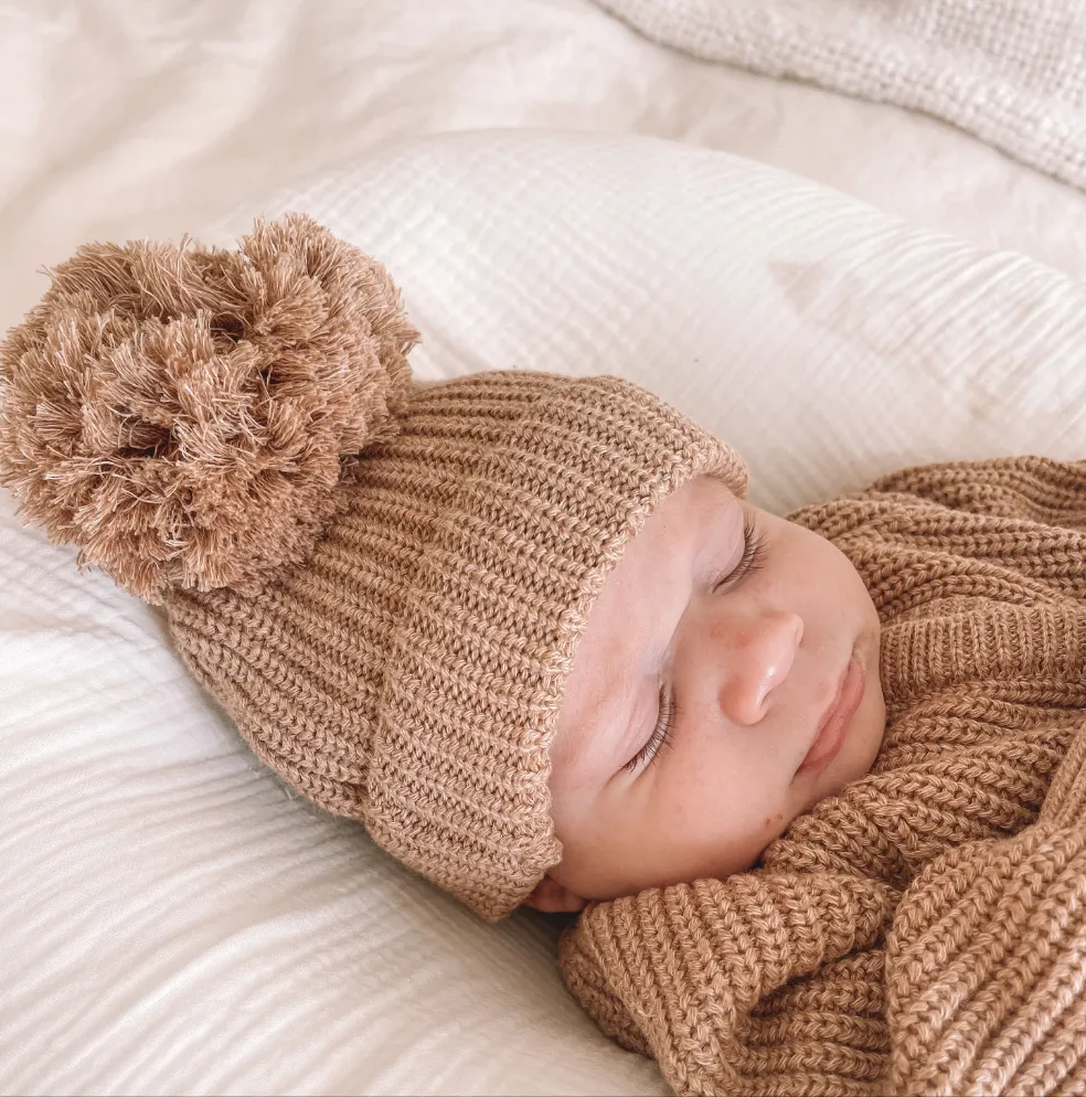 KNIT BEANIE "FAWN"