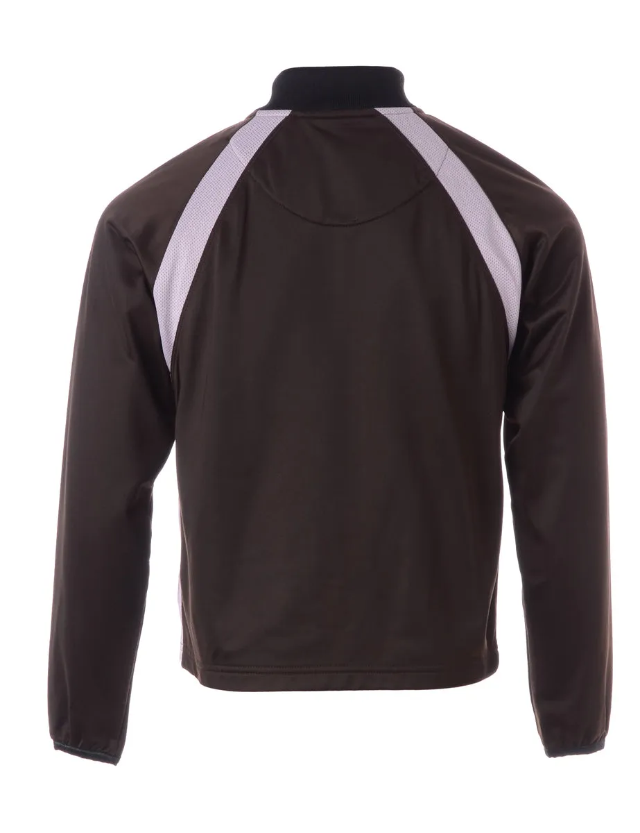 Label Shell Brown Bomber Jacket