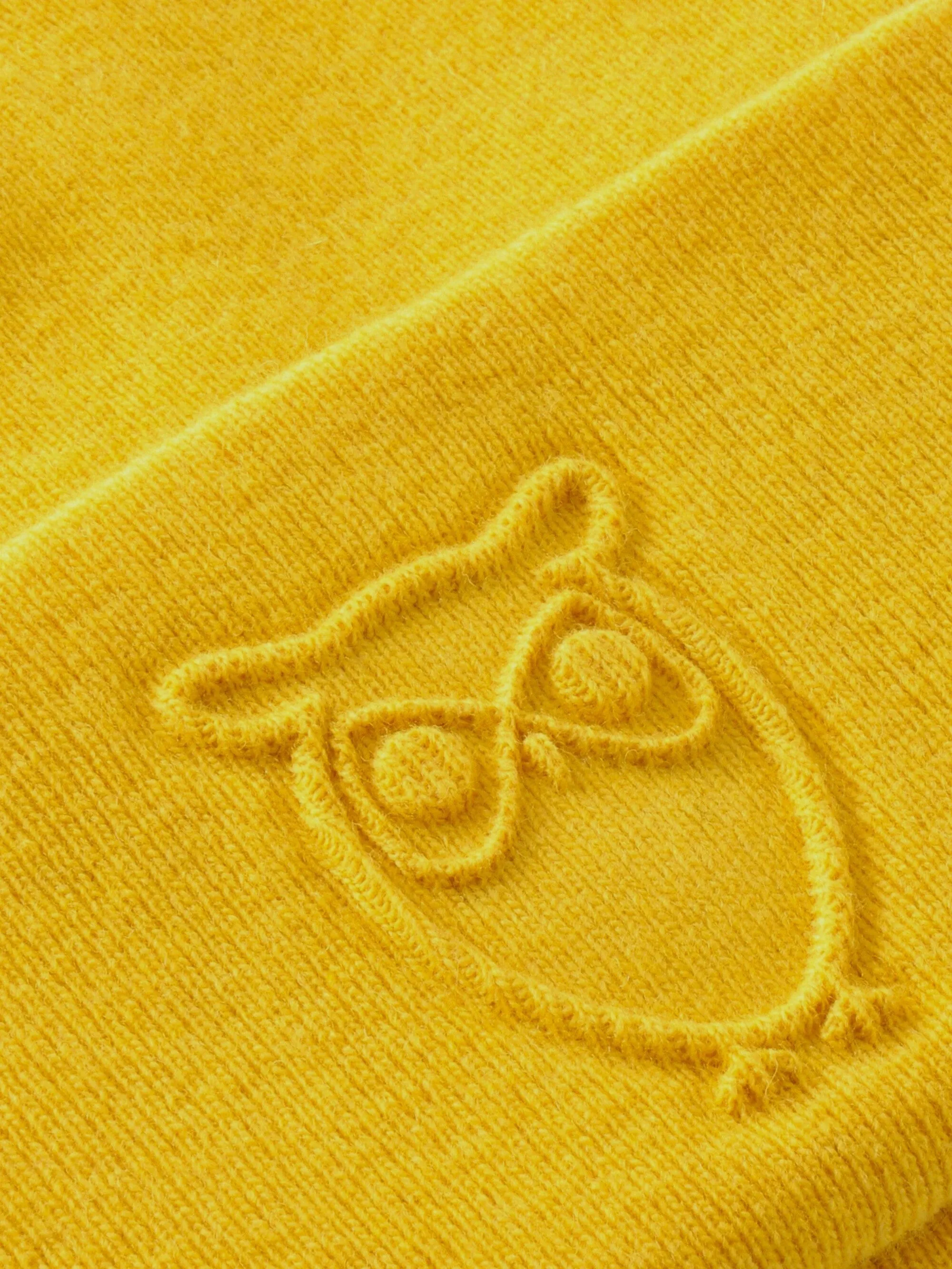Lambswool Logo Embossed Beanie RWS - Calendula
