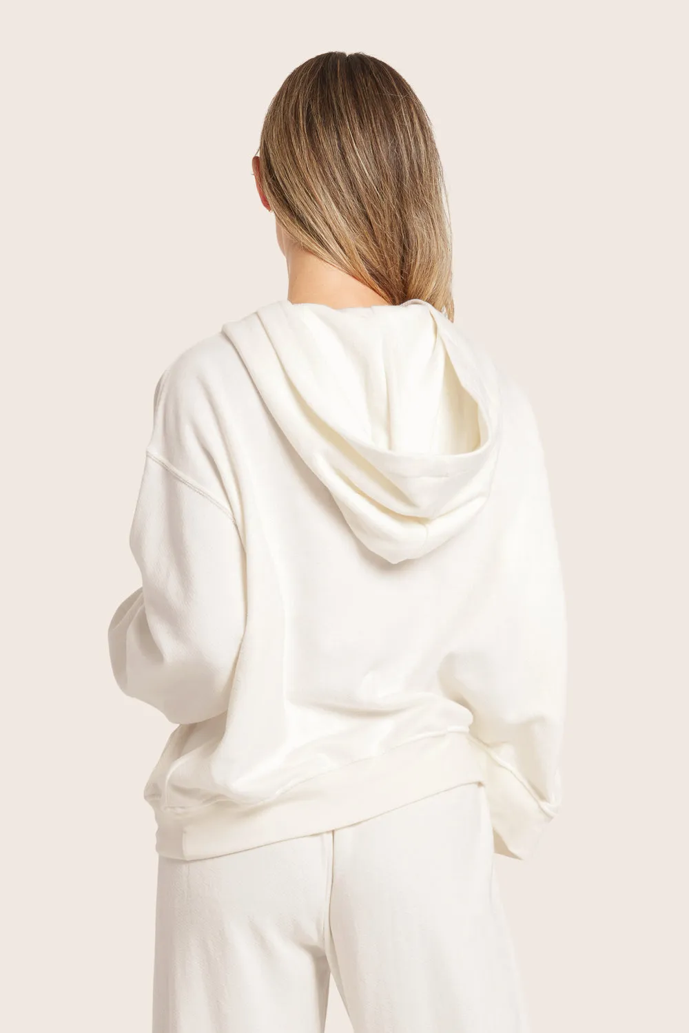 LIGHTWEIGHT SWEATS CLASSIC HOODIE - BLANC