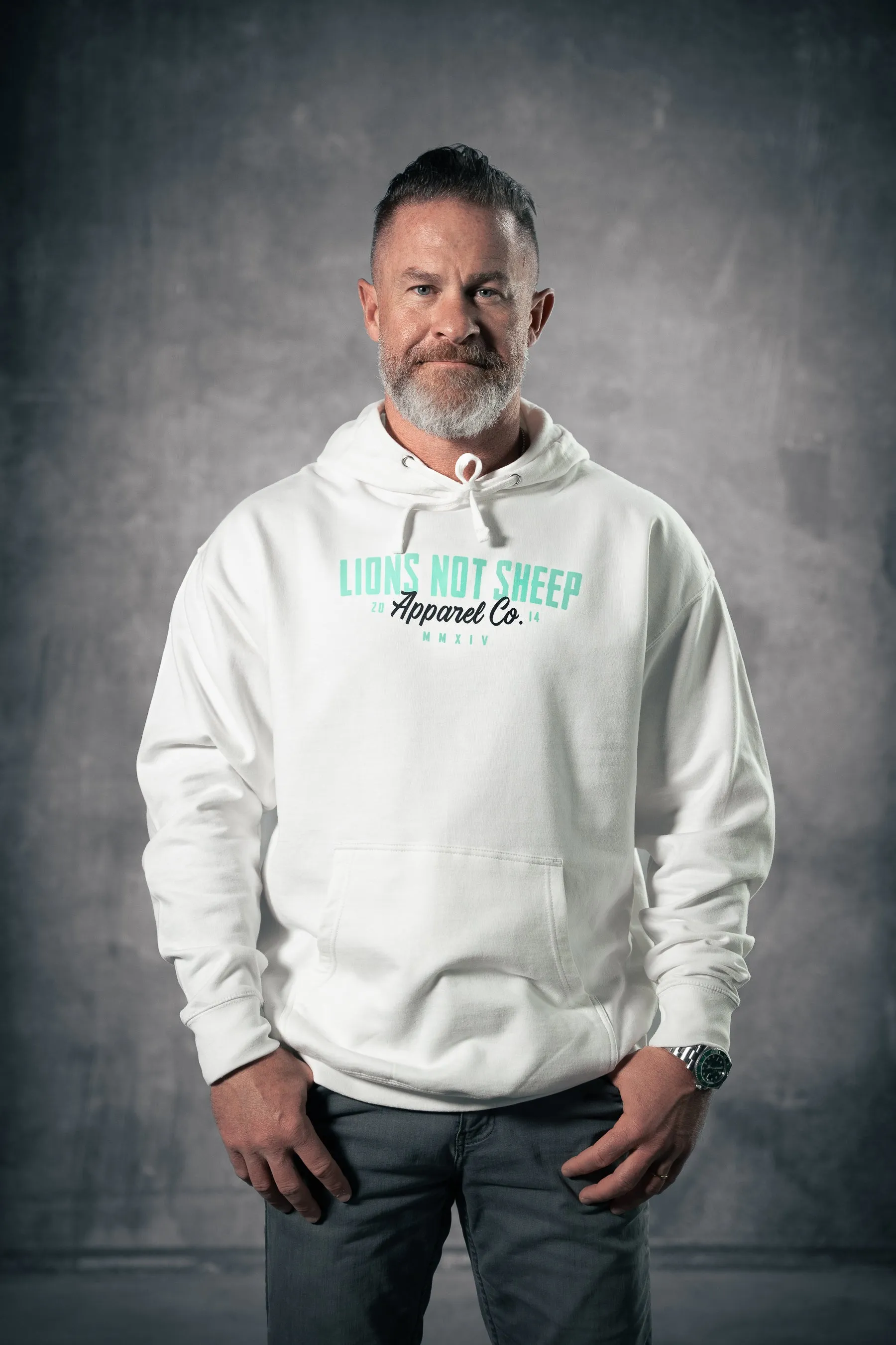 Lions Not Sheep "Apparel Co. 2.0" Pullover Hoodie - White