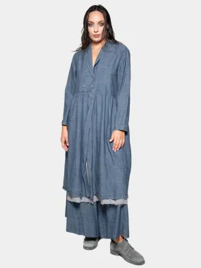 Long Sleeve Open Shirt Dress